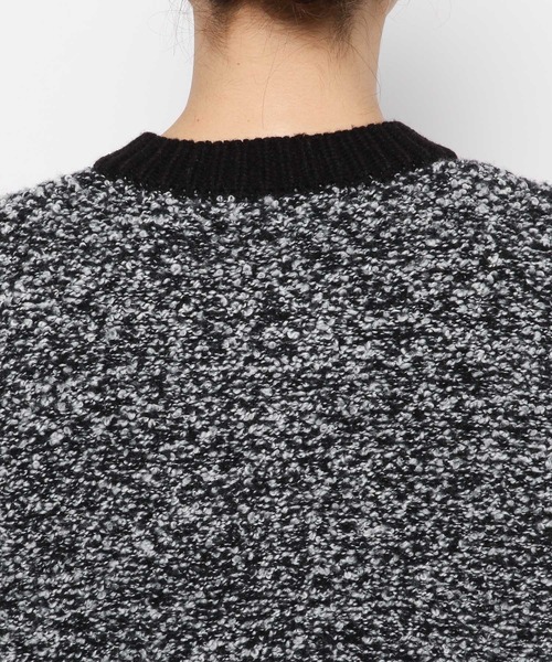 LOWRYS FARM（ローリーズファーム）の「ツイードカーディガンロングスリーブ　968107（カーディガン/ボレロ・レディース・ブラック/パープル/アイボリー・FREE）」の5枚目の写真