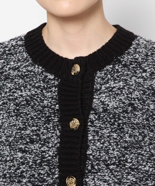 LOWRYS FARM（ローリーズファーム）の「ツイードカーディガンロングスリーブ　968107（カーディガン/ボレロ・レディース・ブラック/パープル/アイボリー・FREE）」の19枚目の写真