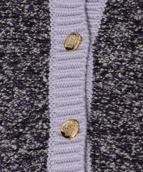 LOWRYS FARM（ローリーズファーム）の「ツイードカーディガンロングスリーブ　968107（カーディガン/ボレロ・レディース・ブラック/パープル/アイボリー・FREE）」の13枚目の写真