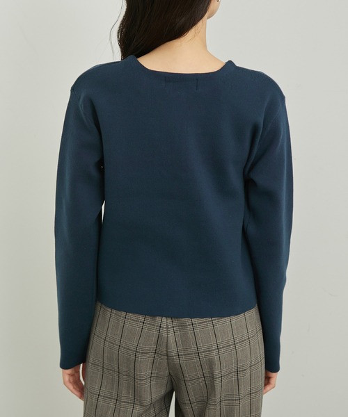 ROPE' PICNIC（ロペピクニック）の「RENU/ゴールドボタンカーディガン（カーディガン/ボレロ・レディース・オレンジ/キナリ/ネイビー/ブルー・38）」の20枚目の写真