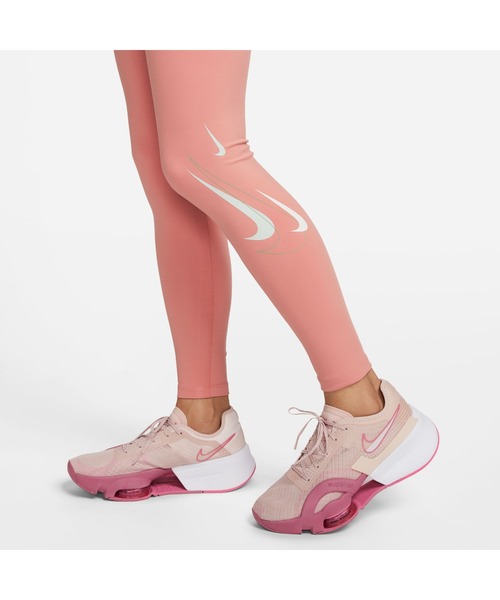 NIKE（ナイキ）の「ナイキ NIKE ナイキ ワン DF HR EHBR タイツ（レギンス/スパッツ・レディース・ブラック/カーキ/スモークピンク・S/M/L）」の7枚目の写真