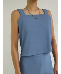 TRUNC | Smooth Rib Short Tops(キャミソール)