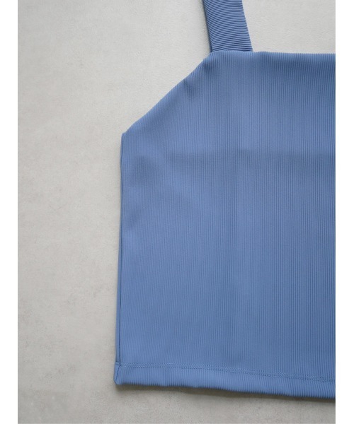 TRUNC（トランクエイティーエイト）の「Smooth Rib Short Tops（キャミソール・レディース・ブラック/ブルー/アイボリー・FREE）」の19枚目の写真