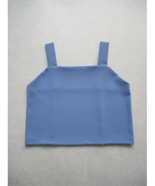 TRUNC（トランクエイティーエイト）の「Smooth Rib Short Tops（キャミソール・レディース・ブラック/ブルー/アイボリー・FREE）」の13枚目の写真