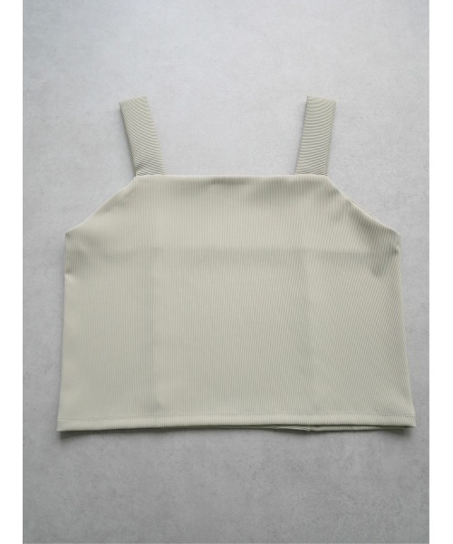 TRUNC（トランクエイティーエイト）の「Smooth Rib Short Tops（キャミソール・レディース・ブラック/ブルー/アイボリー・FREE）」の22枚目の写真