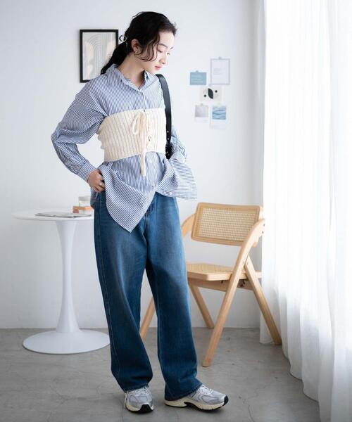 WEGO（ウィゴー）の「WEGO/マルチウェイレースアップベアトップ（チューブトップ・レディース・ブラック/オフホワイト・FREE）」の12枚目の写真