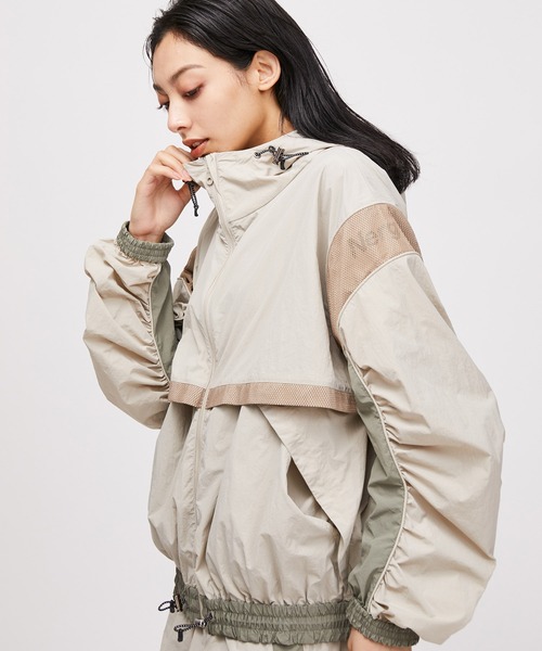 NERGY（ナージー）の「【UV】カラーブロックZIPブルゾン（ブルゾン・レディース・ベージュ/ブラック・FREE）」の5枚目の写真