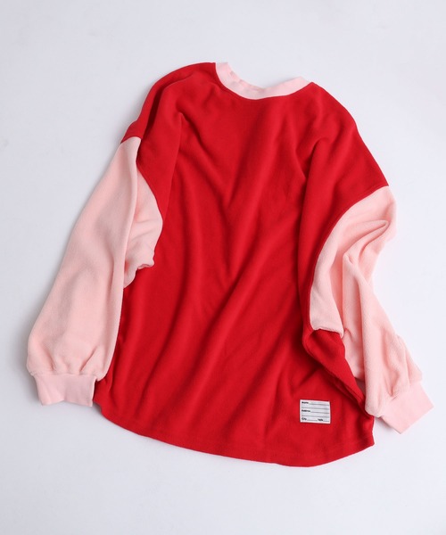 I am I in fact...（アイアムアイインファクト）の「FLEECE mulch BIG Pullover（その他トップス・レディース・ネイビー/サックスブルー/レッド・FREE）」の4枚目の写真