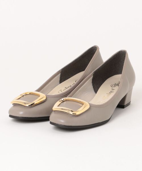 【セール】【Feeling of yui】 防水スクエアトゥパンプス（レインシューズ）｜Feeling of Yui（フィーリングオブユイ） 5,192円