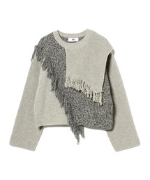 Ray BEAMS | RBS / フリンジ キリカエ プルオーバー ニット(ニット/セーター)