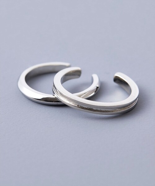 tk.TAKEO KIKUCHI（ティーケータケオキクチ）の「◆ダブルリング（リング・メンズ・シルバー/シルバー系1/シルバー系/シルバー系2/シルバー系3・19/11）」の2枚目の写真