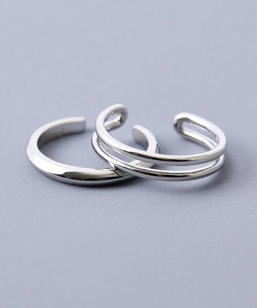tk.TAKEO KIKUCHI（ティーケータケオキクチ）の「◆ダブルリング（リング・メンズ・シルバー/シルバー系1/シルバー系/シルバー系2/シルバー系3・19/11）」の3枚目の写真