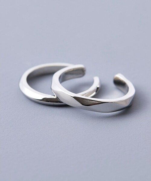 tk.TAKEO KIKUCHI（ティーケータケオキクチ）の「◆ダブルリング（リング・メンズ・シルバー/シルバー系1/シルバー系/シルバー系2/シルバー系3・19/11）」の4枚目の写真