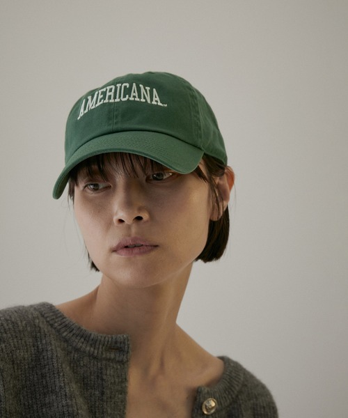SALON adam et rope'（サロン アダム エ ロペ）の「【雑誌掲載】【Americana（アメリカーナ）】47クリーンナップキャップ（キャップ・レディース・グリーン/ブラック/ネイビー・FREE）」の14枚目の写真