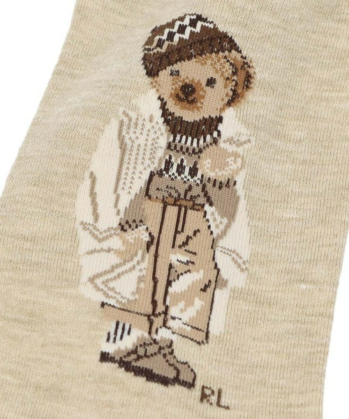 POLO RALPH LAUREN（ポロ ラルフ ローレン）の「POLO RALPH LAUREN レディース ウィンターベア クルーソックス 03208538（ソックス/靴下・レディース・サックスブルー/ネイビー/オフホワイト/ベージュ・22-24cm）」の5枚目の写真