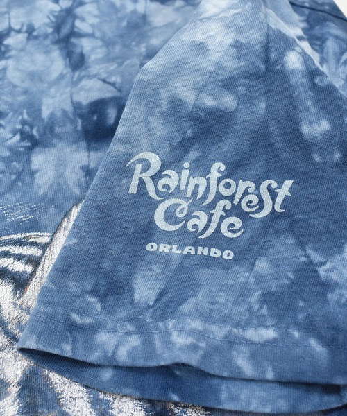 VINTAGE(ヴィンテージ)の「【ヴィンテージ古着】Rainforest Cafe タイダイ アニマルプリント Tシャツ ホワイトタイガー(Tシャツ/カットソー・メンズ・ネイビー・LARGE)」の3枚目の写真