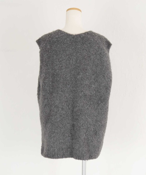 titivate(ティティベイト)の「深Vシャギーニットベスト(ベスト・レディース・モカ/グレー/チャコール・M)」の18枚目の写真