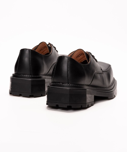 SVEC（シュベック）の「スクエアトゥ レースアップシューズ / タンクソール（ドレスシューズ・メンズ・ブラック・44/43/41/42/40）」の20枚目の写真