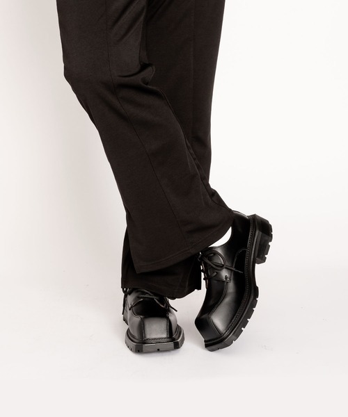 SVEC（シュベック）の「スクエアトゥ レースアップシューズ / タンクソール（ドレスシューズ・メンズ・ブラック・44/43/41/42/40）」の9枚目の写真