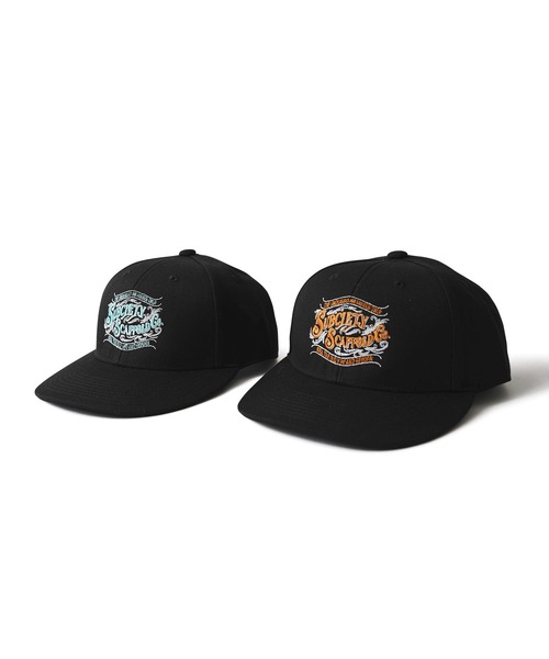Subciety（サブサエティ）の「SNAP BACK CAP-SCAFFOLD-（キャップ・メンズ・ブラック系その他/ブラック×ブルー・FREE）」の3枚目の写真