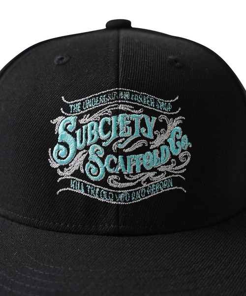 Subciety（サブサエティ）の「SNAP BACK CAP-SCAFFOLD-（キャップ・メンズ・ブラック系その他/ブラック×ブルー・FREE）」の6枚目の写真