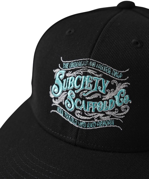 Subciety（サブサエティ）の「SNAP BACK CAP-SCAFFOLD-（キャップ・メンズ・ブラック系その他/ブラック×ブルー・FREE）」の7枚目の写真