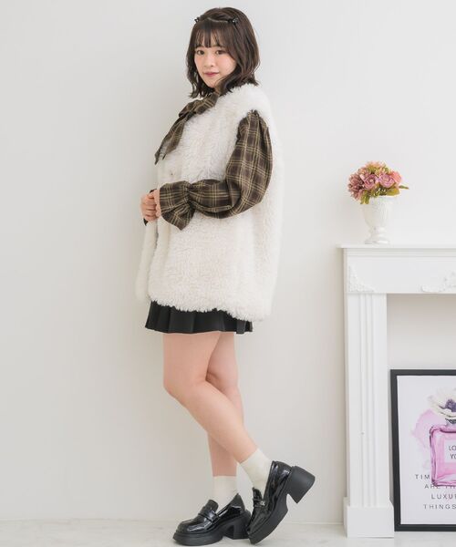 ems excite（エムズエキサイト）の「2wayFファーJK（ブルゾン・レディース・ナチュラル/ブラウン/ブラック・FREE）」の22枚目の写真