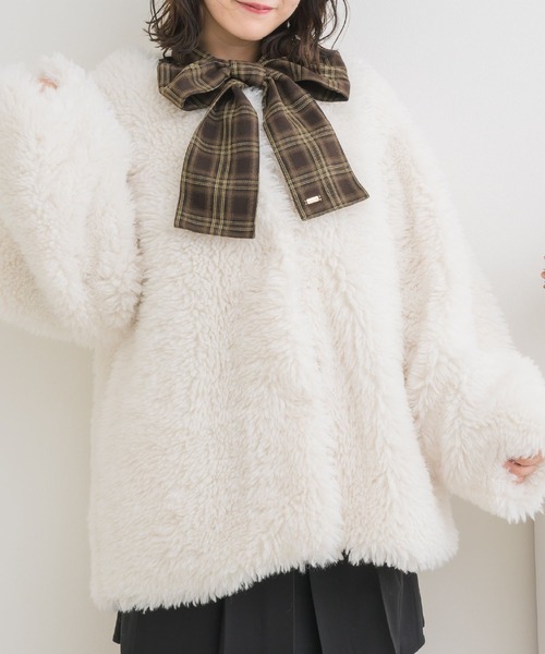 ems excite（エムズエキサイト）の「2wayFファーJK（ブルゾン・レディース・ナチュラル/ブラウン/ブラック・FREE）」の5枚目の写真