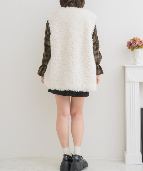 ems excite（エムズエキサイト）の「2wayFファーJK（ブルゾン・レディース・ナチュラル/ブラウン/ブラック・FREE）」の18枚目の写真