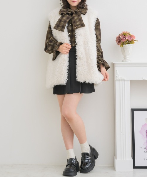 ems excite（エムズエキサイト）の「2wayFファーJK（ブルゾン・レディース・ナチュラル/ブラウン/ブラック・FREE）」の15枚目の写真