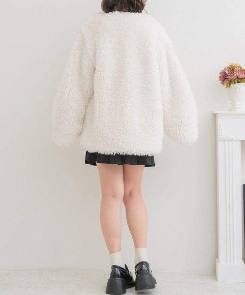 ems excite（エムズエキサイト）の「2wayFファーJK（ブルゾン・レディース・ナチュラル/ブラウン/ブラック・FREE）」の11枚目の写真