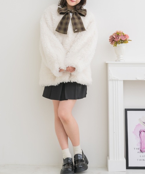 ems excite（エムズエキサイト）の「2wayFファーJK（ブルゾン・レディース・ナチュラル/ブラウン/ブラック・FREE）」の8枚目の写真