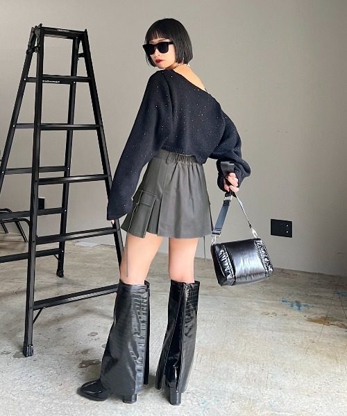 PAGEBOY（ページボーイ）の「レイヤードカーゴミニスカート（スカート・レディース・ベージュ/チャコールグレー/ブラック・FREE）」の18枚目の写真