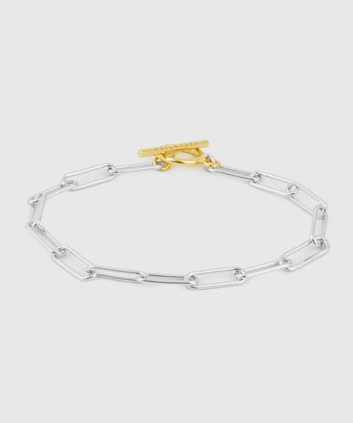 ISOLATION(アイソレーション)の「【ISOLATION / アイソレーション】Silver925 Rectangle Chain Bracelet / レクタングルチェーンブレスレット(ブレスレット・レディース・シルバー/シルバー×ゴールド・19cm/17cm)」の11枚目の写真