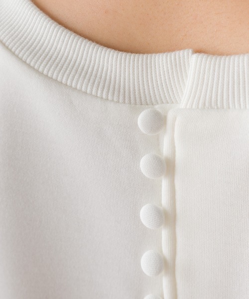OMNES(オムネス)の「ダンボールニットコクーンシルエット長袖プルオーバー(Tシャツ/カットソー・レディース・モカ/アイボリー/ブラック/カーキ/チャコール/グレイッシュベージュ・FREE)」の9枚目の写真