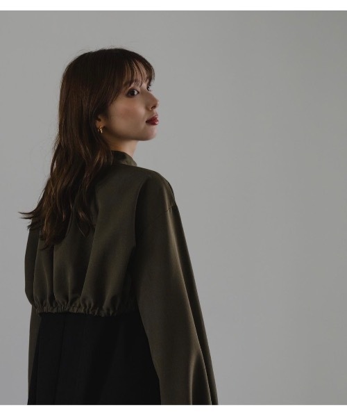 LEANN MOMENT(リーンモーメント)の「Cape flare dress(ワンピース・レディース・ブラック/カーキ/グレー・FREE)」の17枚目の写真