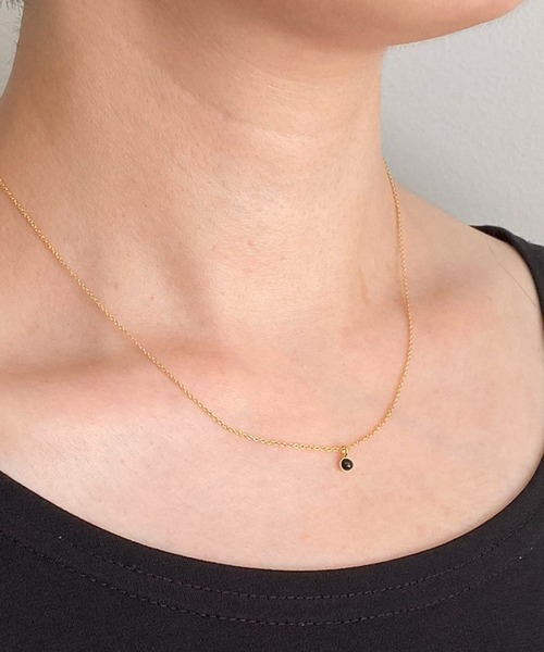 Hawk Company（ホークカンパニー）の「【Hawk Company】パール/天然石（オニキス ローズクォーツ）ネックレス 5390/5393　※（ネックレス・レディース・ホワイト/ピンク/ブラック・FREE）」の5枚目の写真