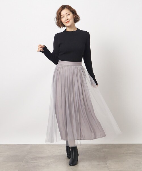 grove(グローブ)の「◆着回し・肌ざわり◎!優秀ジャカードハイネックプルオーバー(ニット/セーター・レディース・オフホワイト/ブラック/ライトグレー/グリーン・02/03/04/01/05)」の12枚目の写真