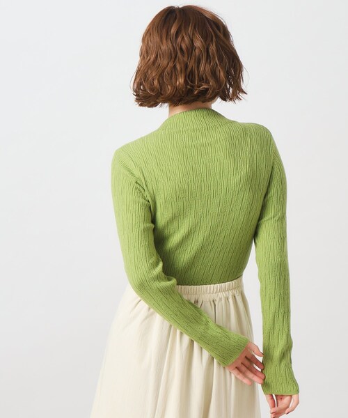 grove(グローブ)の「◆着回し・肌ざわり◎!優秀ジャカードハイネックプルオーバー(ニット/セーター・レディース・オフホワイト/ブラック/ライトグレー/グリーン・02/03/04/01/05)」の15枚目の写真