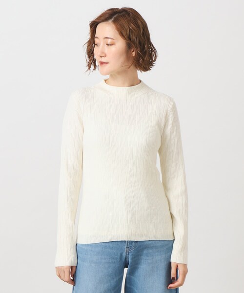 grove(グローブ)の「◆着回し・肌ざわり◎!優秀ジャカードハイネックプルオーバー(ニット/セーター・レディース・オフホワイト/ブラック/ライトグレー/グリーン・02/03/04/01/05)」の22枚目の写真