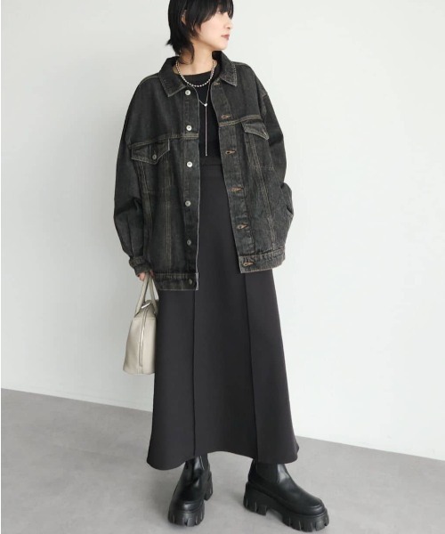 Green　Parks（グリーンパークス）の「・minia　ニットコンビブーツ（ブーツ・レディース・ベージュ/ブラック・L/LL/S/M）」の13枚目の写真