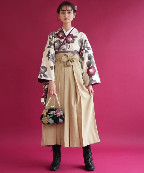utatane（ウタタネ）の「袴セット utatane えんじレトロ椿（着物 