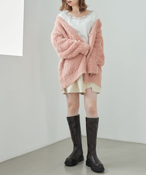 MAJESTIC LEGON（マジェスティックレゴン）の「【WEB限定アイテム】ボリュームソールロングブーツ（ブーツ・レディース・ブラック/ブラウン・MEDIUM/LARGE/SMALL）」の8枚目の写真