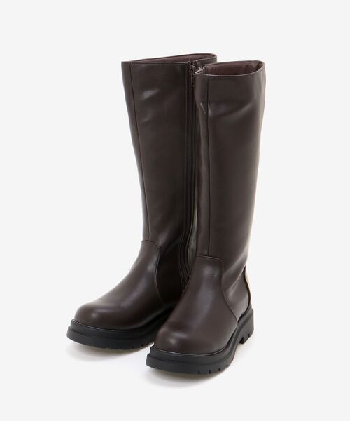 MAJESTIC LEGON（マジェスティックレゴン）の「【WEB限定アイテム】ボリュームソールロングブーツ（ブーツ・レディース・ブラック/ブラウン・MEDIUM/LARGE/SMALL）」の13枚目の写真