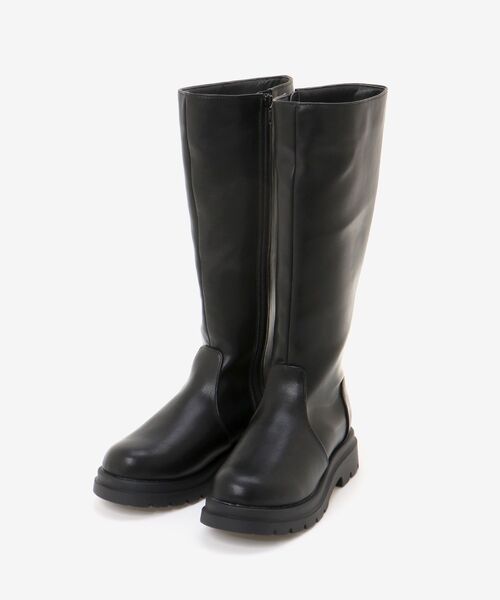 MAJESTIC LEGON（マジェスティックレゴン）の「【WEB限定アイテム】ボリュームソールロングブーツ（ブーツ・レディース・ブラック/ブラウン・MEDIUM/LARGE/SMALL）」の14枚目の写真