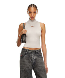 DIESEL リブ編みグレーセーター DIESEL リブ編みグレーセーター DIESEL ニット セーター Rib