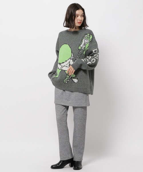 niko and...（ニコアンド）の「リブスリットパンスカ（その他パンツ・レディース・ブラック/ライトグレー/アイボリー・MEDIUM/LONG）」の11枚目の写真