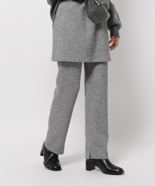 niko and...（ニコアンド）の「リブスリットパンスカ（その他パンツ・レディース・ブラック/ライトグレー/アイボリー・MEDIUM/LONG）」の17枚目の写真