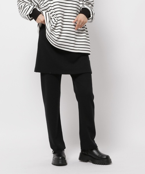 niko and...（ニコアンド）の「リブスリットパンスカ（その他パンツ・レディース・ブラック/ライトグレー/アイボリー・MEDIUM/LONG）」の12枚目の写真
