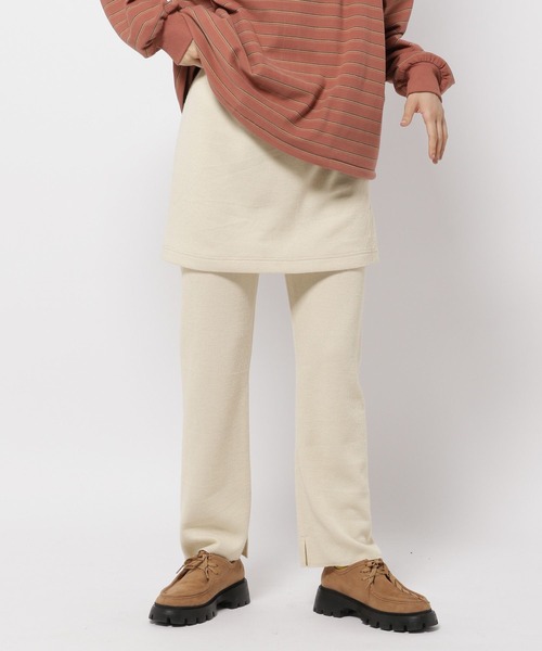 niko and...（ニコアンド）の「リブスリットパンスカ（その他パンツ・レディース・ブラック/ライトグレー/アイボリー・MEDIUM/LONG）」の21枚目の写真